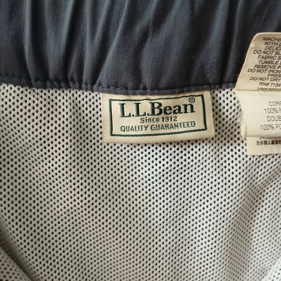 L.L Bean Men's Swimming Trunks Gray Shorts Size Large Pockets Belt Outdoor - Picture 8 of 16